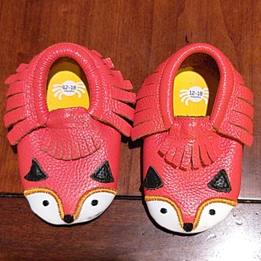 12-18month Itsy Bitsy fox slideon shoes moccasin